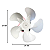Micro Motor Ventilador Exaustor Elco 1/20 + Hélice 220v - Imagem 4