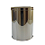 Lixeira em inox com tampa meia lua 24 x 30 - 13,5 litros - Imagem 2