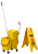 Balde espremedor com MOP Esfregão úmido e Placa de Piso Molhado - Imagem 9