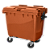 Contêiner Para Lixo 660 litros Completo com RODAS E PEDAL - Imagem 5