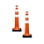 Kit 2 Cones Balizador T-TOP: Semiflexível, Refletivo - Imagem 1