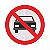 Placa Proibido Trânsito de Veículos Automotores R-10 - Imagem 1
