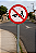 Placa Trânsito Proibido a Carros de Mão R-40 - Imagem 2