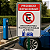 Placa Proibido Estacionar – Exclusivo para Recarga de Veículo Elétrico - Imagem 2