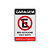Placa Garagem, Não Estacione Dia e Noite - 20x30 - Imagem 1
