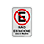 Placa Não Estacione Dia e Noite - 20x30 - Imagem 1