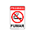 Placa Proibido Fumar – 20x30 cm - Imagem 1