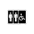 Placas para Identificação de Banheiro Preta – 15x20 cm - Imagem 6