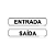 Placas Entrada / Saída – 30x6,5 cm - Imagem 1