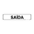 Placas Entrada / Saída – 30x6,5 cm - Imagem 2
