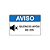 Placa AVISO – Silêncio após as 22h – 30x20 cm - Imagem 1