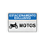 Placa Estacionamento Exclusivo Motos – 30x20 cm - Imagem 1
