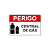 Placa Perigo - Central de Gás – 30x20 cm - Imagem 1