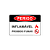 Placa PERIGO - Inflamável - Proibido Fumar – 30x20 cm - Imagem 1