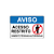 Placa AVISO - Acesso Restrito - Somente Pessoas Autorizadas – 30x20 cm - Imagem 1