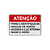 Placa ATENÇÃO – Pare e Identifique-se – 30x20 cm - Imagem 1