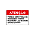 Placa ATENÇÃO – Pare e Identifique-se – 30x20 cm - Imagem 2