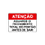 Placa ATENÇÃO – Aguarde o Fechamento Total do Portão Antes de Sair – 30x20 cm - Imagem 2