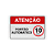 Placa – Portão Automático – Velocidade Máxima 10 km/h – 30x20 cm - Imagem 1