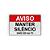 Placa – Aviso: Manter Silêncio das 22h às 7h – 30x20 cm - Imagem 1
