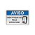 Placa Aviso – Identifique-se pelo Interfone – 30x20 cm - Imagem 1