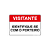 Placa Visitante – Identifique-se com o Porteiro – 30x20 cm - Imagem 2