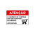 Placa Atenção – Carrinho de Compras é de Uso Coletivo | 30x20 cm - Imagem 1