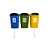 Conjunto para Coleta Seletiva JSN – 3 Cestos de 50L - Imagem 3