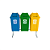 Conjunto para Coleta Seletiva JSN – 3 Cestos de 60L - Imagem 4