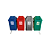 Conjunto JSN para Coleta Seletiva com 4 Lixeiras de 100 Litros - Imagem 2