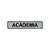 Placa Academia - PVC com Adesivo Escovado - 30x6,5 cm - Imagem 1
