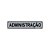 Placa Administração - PVC com Adesivo Escovado - 30x6,5 cm - Imagem 1
