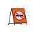 Cavalete de Sinalização – Placa R-7 "Proibido Ultrapassar" - Imagem 6