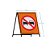 Cavalete de Sinalização – Placa R-7 "Proibido Ultrapassar" - Imagem 5