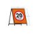 Cavalete de Sinalização - Velocidade Máxima – 10, 20, 40, 60 Km/h - Imagem 10