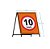 Cavalete de Sinalização - Velocidade Máxima – 10, 20, 40, 60 Km/h - Imagem 9