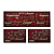 Jogo De Pia 3 Pcs 110X36/60X36CM Cafe Marrom S19 222-04I - Imagem 1