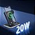 Carregador sem Fio Multifuncional de mesa, FAST CHARGER, 20w, marca FAM, modelo FCA-QW26. - Imagem 2