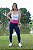 Legging Azul Marinho com Pink - Poliamida - Imagem 2
