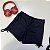 Micro Shorts Drapeado Preto - Poliamida - Imagem 4