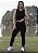 Conjunto Canelado Preto - Legging + Cropped - Imagem 2