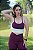 Conjunto Vinho - Legging Cós Cruzado e Top Trançado - Imagem 8