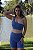 Conjunto Azul Serenity - Shorts Curto e Top Ombro Trançado - Imagem 1