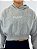 Moletom Cropped Cinza Bulldrop - Imagem 1