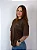 Camiseta Oversized Marrom Love Collection - Imagem 1