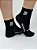 Meia Runner de Poliamida Preto com Branco (Cano Médio) - Imagem 3