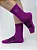Kit 3 Meias Runner de Poliamida - Roxo, Branco e Rosa Fúcsia - Imagem 2