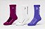 Kit 3 Meias Runner de Poliamida - Roxo, Branco e Rosa Fúcsia - Imagem 1