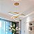 Lustre Led Moderno Pendente Anéis 3 Arco Aro Dourado - Imagem 6