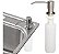 Dosador De Detergente Dispenser Para Cuba Inox Embutir Prata - Imagem 2